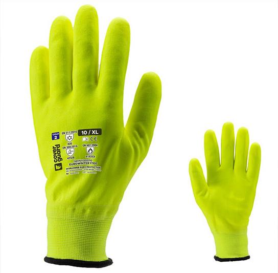 Gants De Travail Chauds Et Imperméables – Revêtement Latex Complet, Paume Antidérapante, Doublure Acrylique – Taille S à XXL